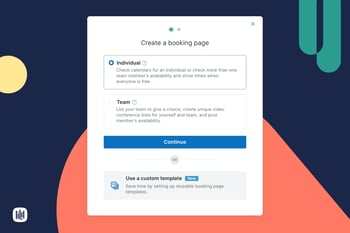 Booking page templates