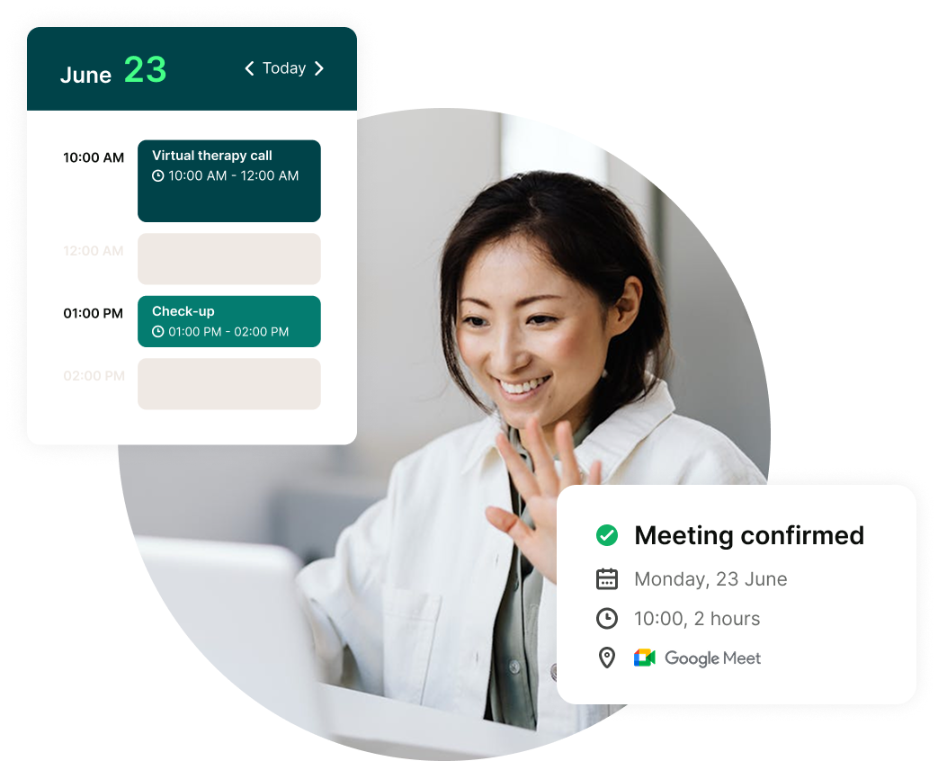 Easily book appointments with therapy scheduling software