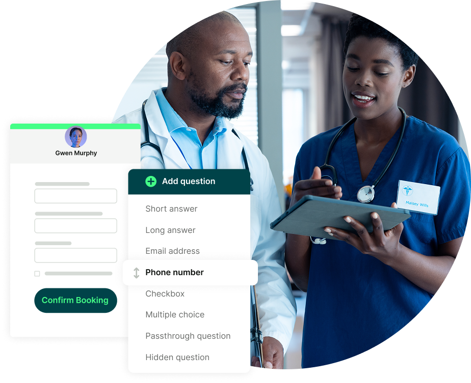 Physiotherapist customizable intake forms