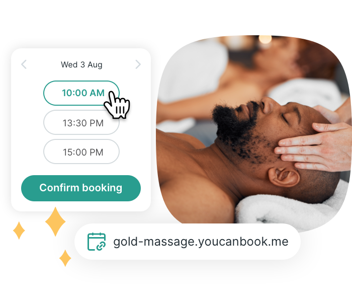 easy booking for massage clients