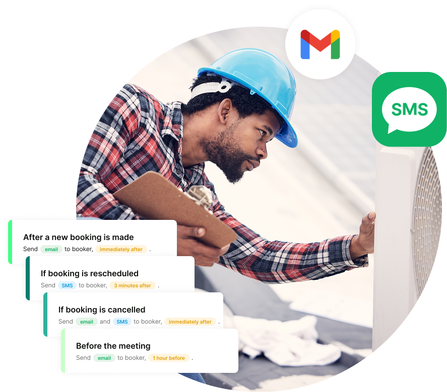 notifications for home service bookings