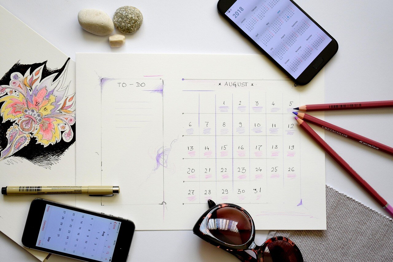 Different appointment types on calendar
