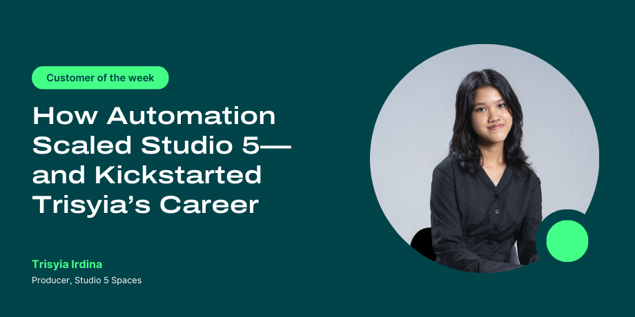 How customer of the week Trisyia Irdina uses YouCanBookMe to scale a photography and video studio