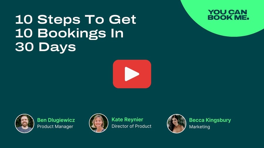 10 Steps To Get 10 Bookings In 30 Days