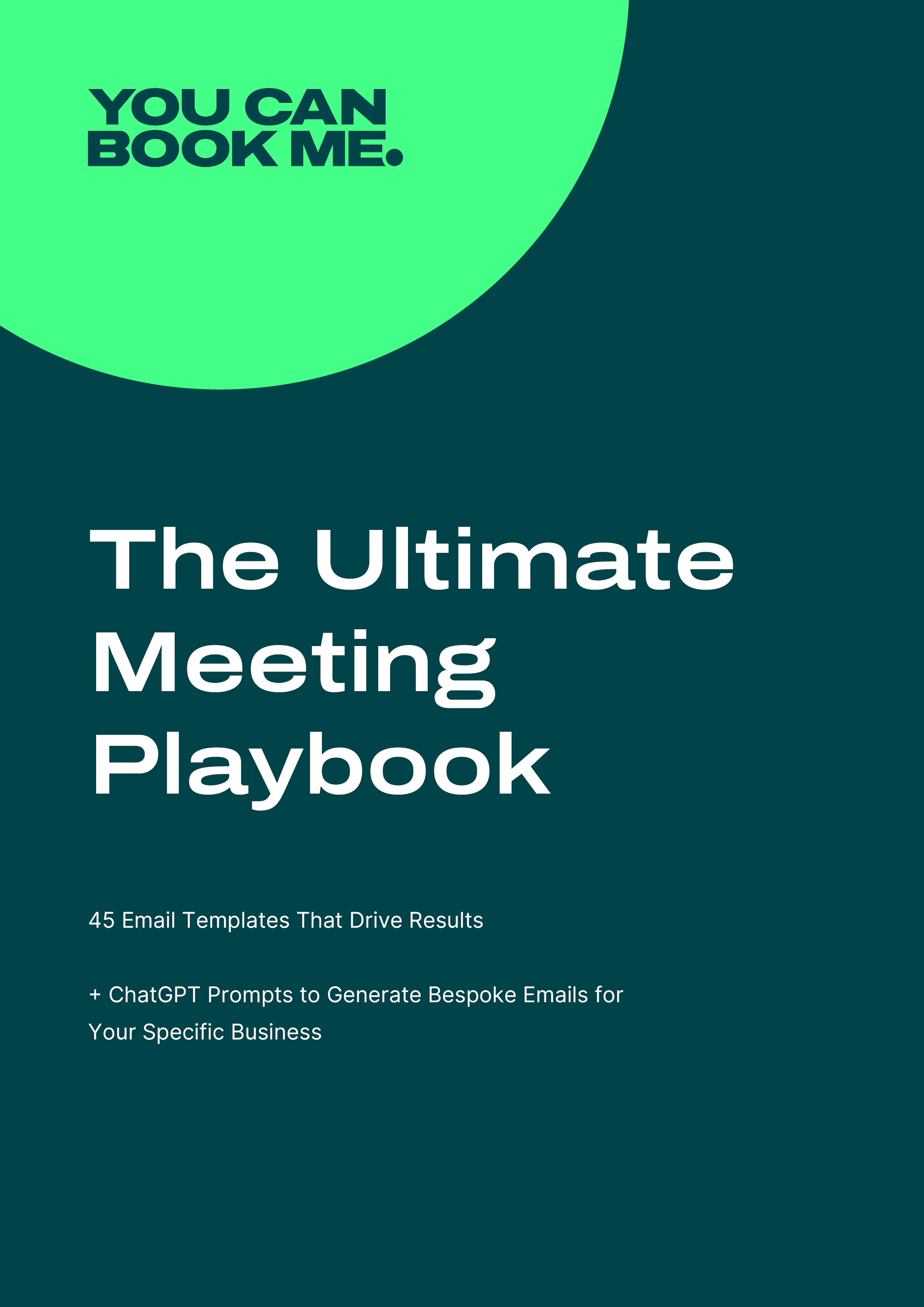 eBook - The Ultimate Meeting Playbook - 45 Email Templates FONT COVER