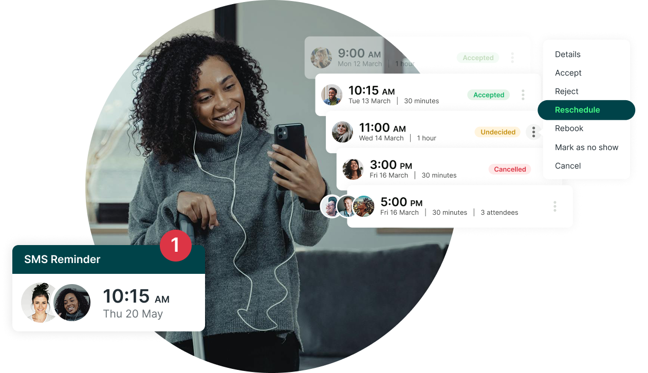 easily reschedule with scheduling software for cleaners