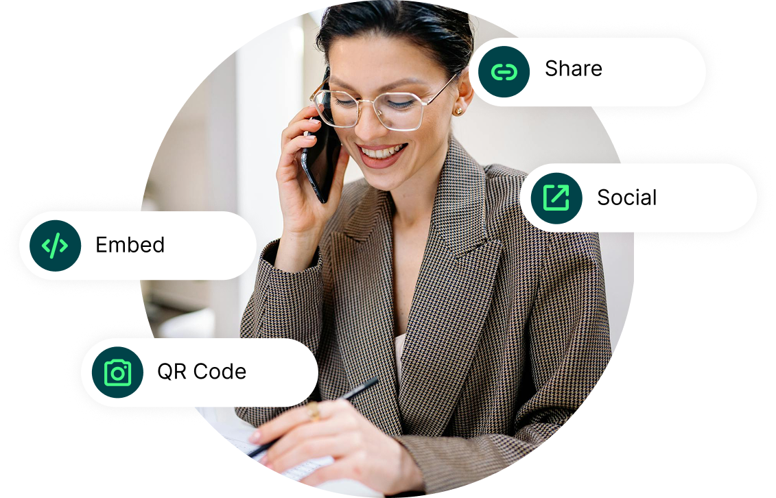 share your sales booking page