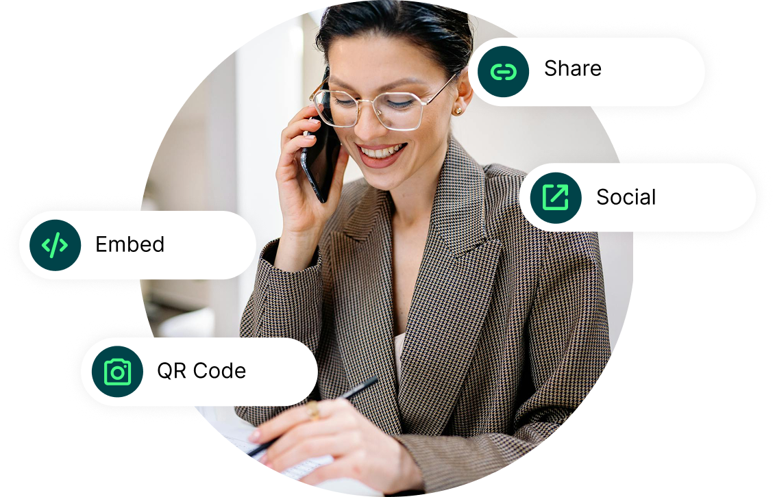 share your sales booking page